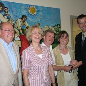 Heinz Dani, Ob Bärbel Dieckmann, Erwin Josef und Heike Thiebes, Wilfried Klein