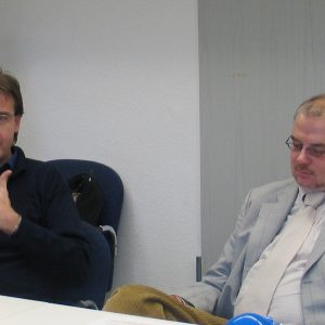 Wilfried Klein; Vorsitzender der SPD-Fraktion im Rat der Stadt Bonn und Martin Schilling, wirtschaftspolitischer Sprecher der SPD-Fraktion