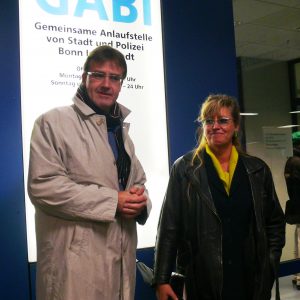 Wilfried Klein und Uschi Salzburger beim Besuch der GABI