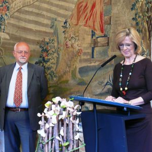 Bernhard von Grünberg und Oberbürgermeisterin Bärbel Dieckmann