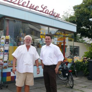 Bürgermeister Helmut Kollig und Ernesto Harder, Vorsitzender der Bonner SPD und jugendpolitischer Sprecher der SPD-Fraktion